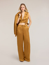 Pantalon palazzo en m&eacute;lange de lin image number 0