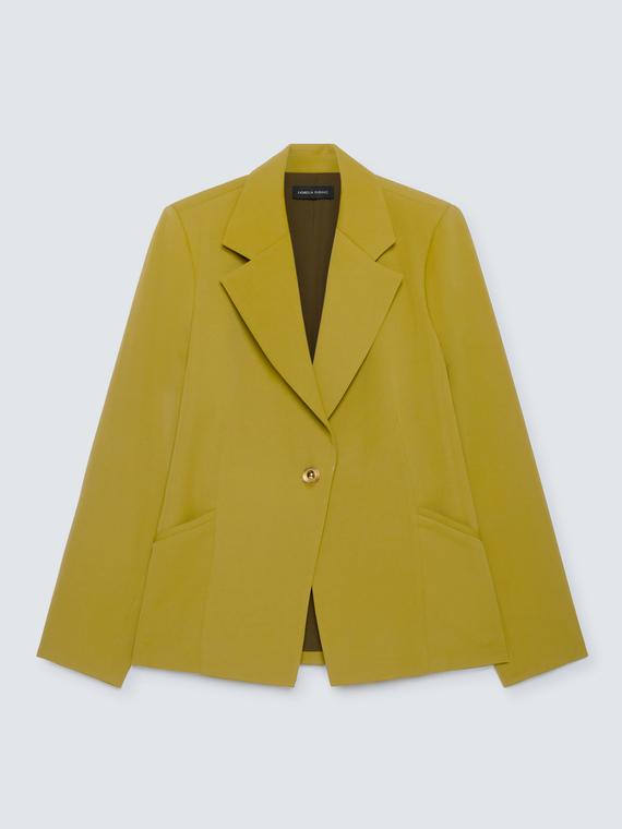 Strukturierter Blazer mit Schmuckknopf