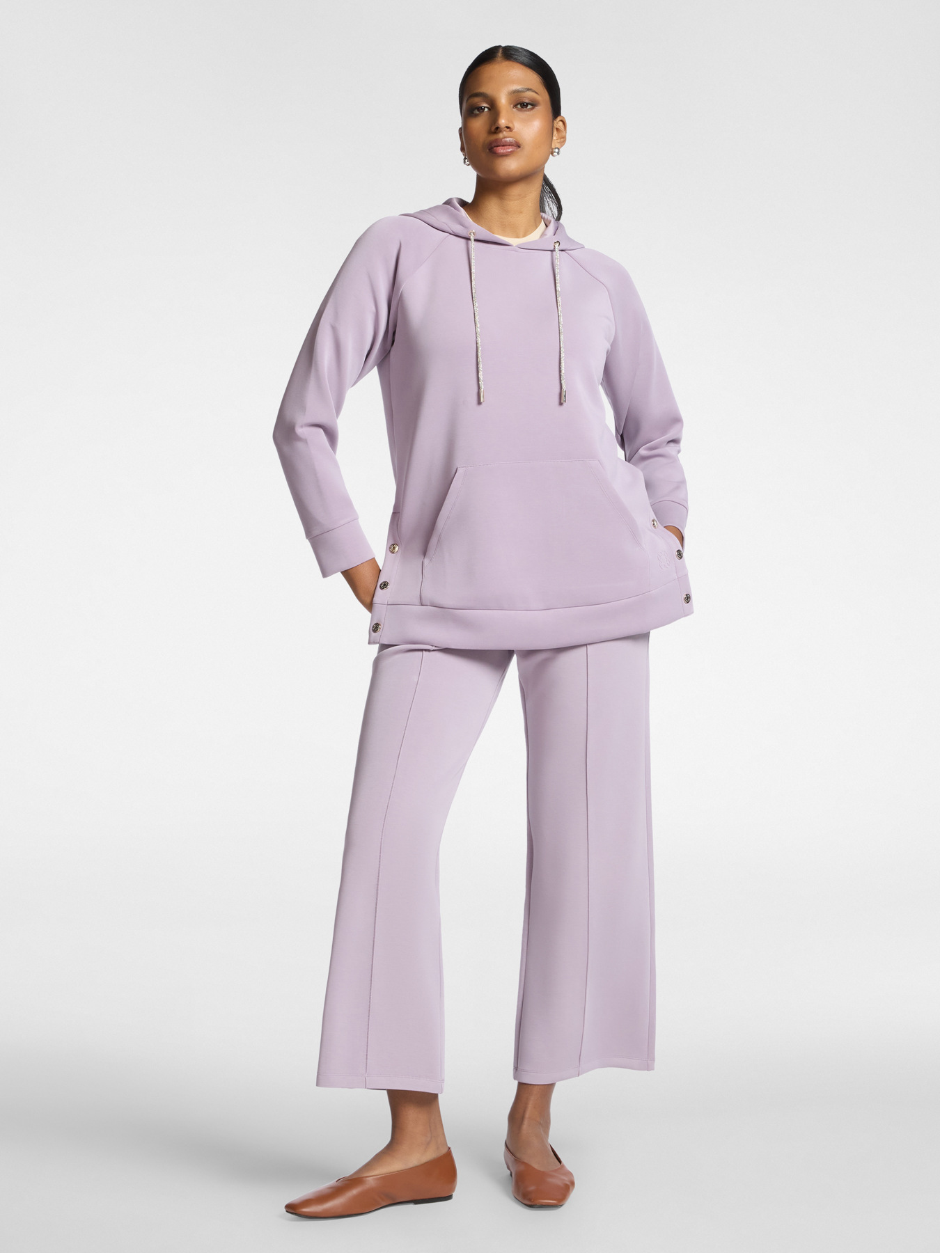 Modal blend hooded sweatshirt image number 2