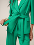 Double-breasted blazer with sash image number 2