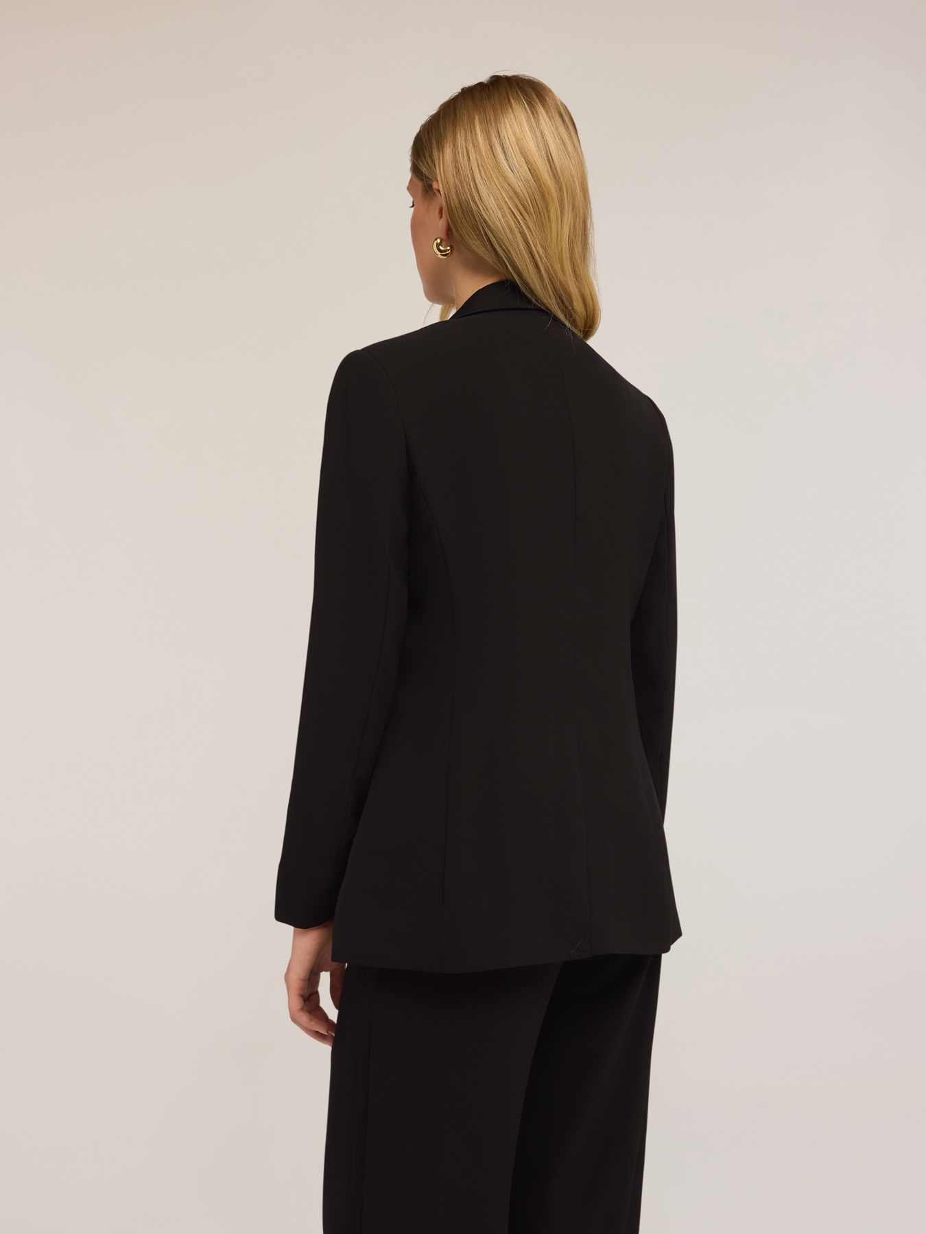 Blazer in reverse satin image number 1