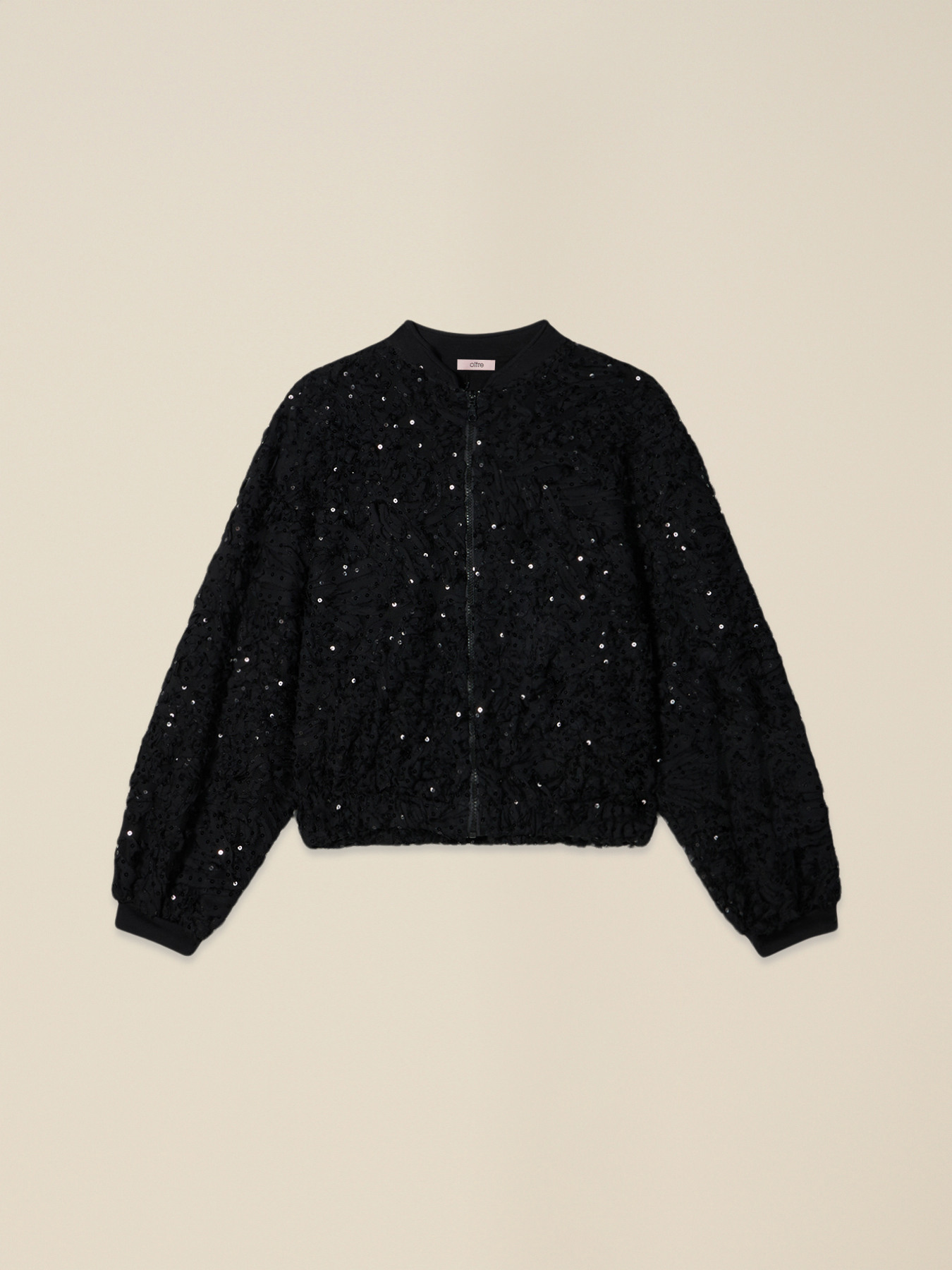 Bomber con tulle e paillettes image number 3