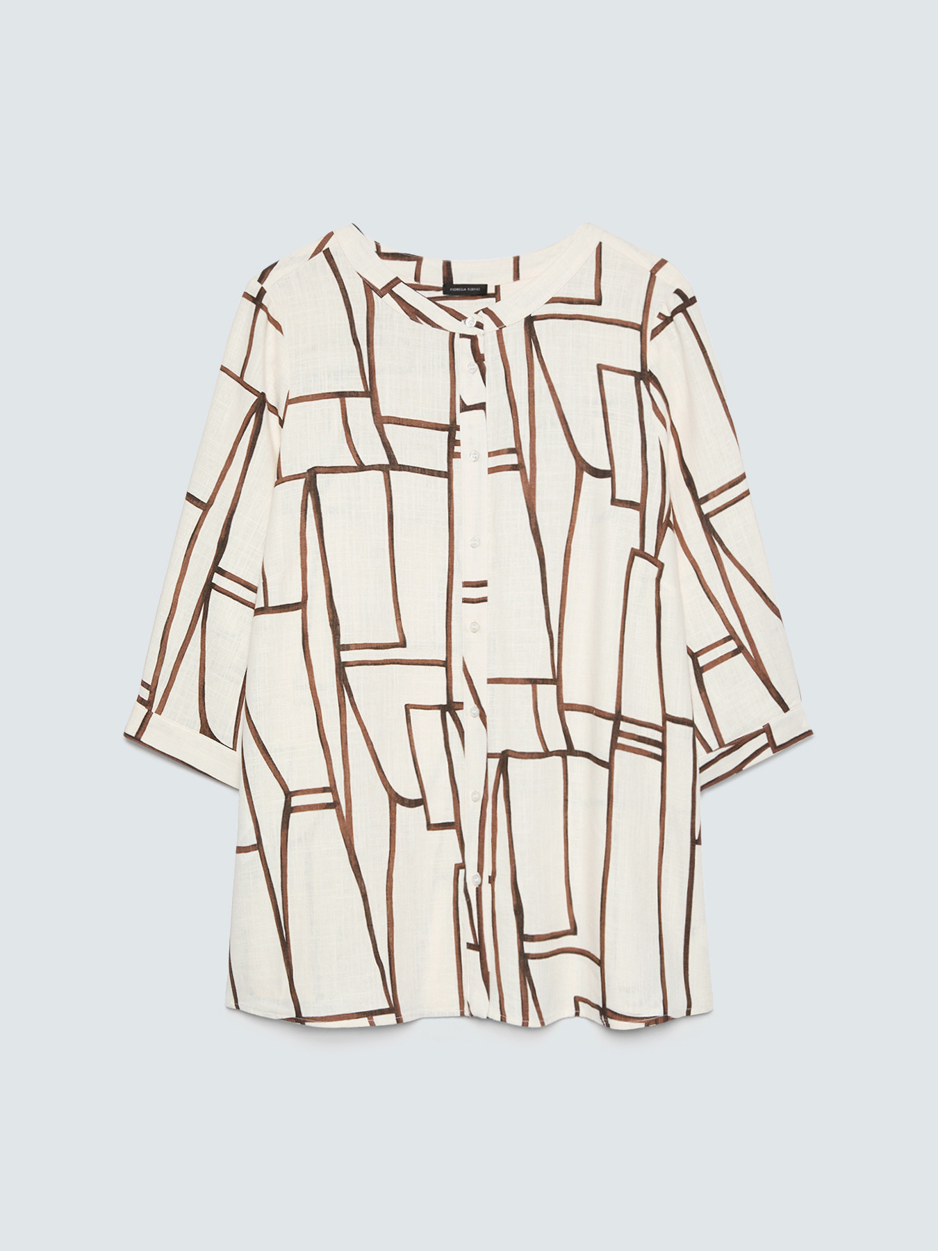 Bluse mit geometrischem Muster aus Viskose image number 4