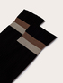 Chaussettes courtes voilées avec bord à rayures image number 2