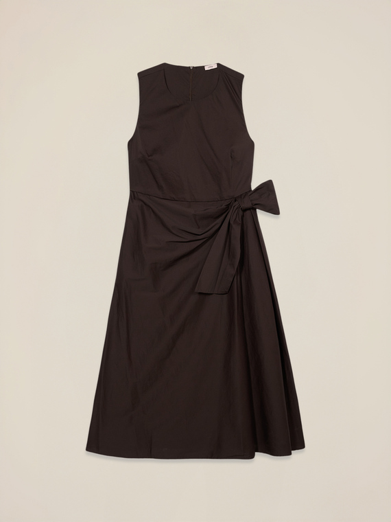 Midikleid mit seitlicher Schleife