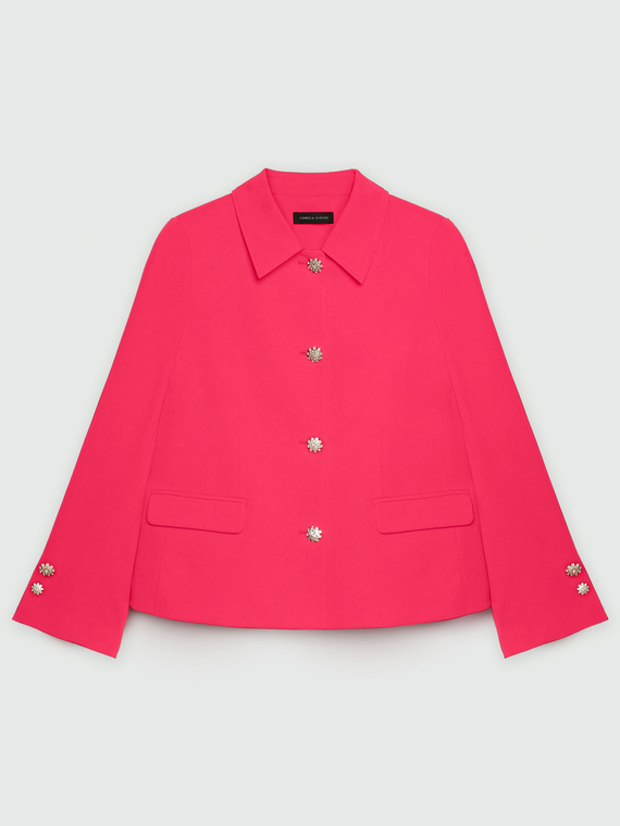 Jacke mit Schmuckkragen und -knöpfen
