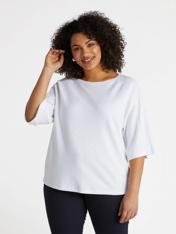 Sweatshirt mit Strass