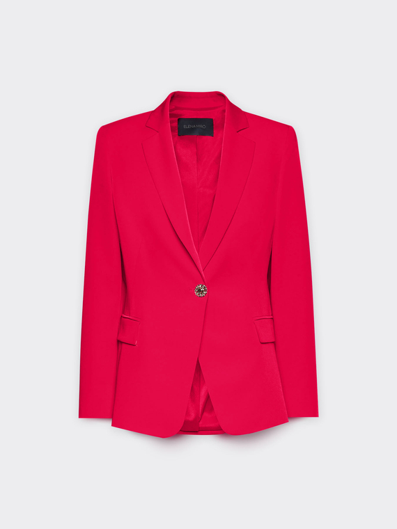 Blazer aus Stretch-Cady
