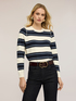 Striped viscose blend sweater image number 3
