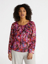 Bluse mit Aquarelldruck image number 2