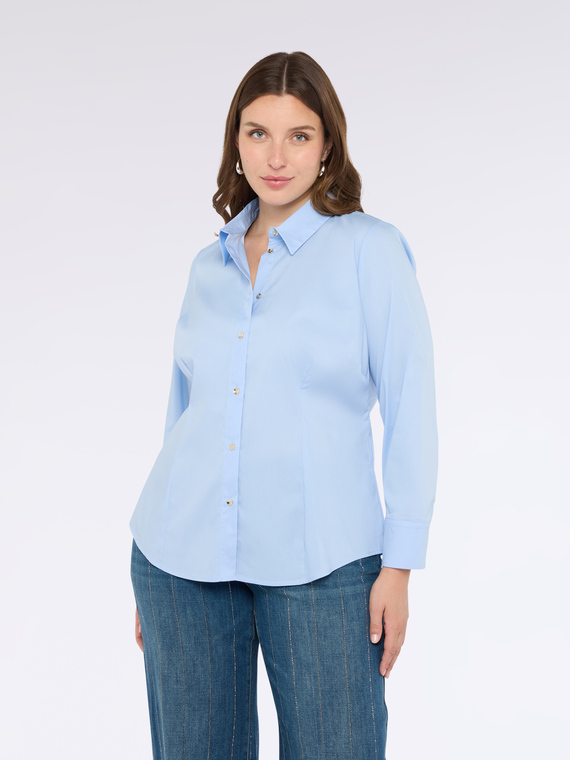 Stretch cotton shirt