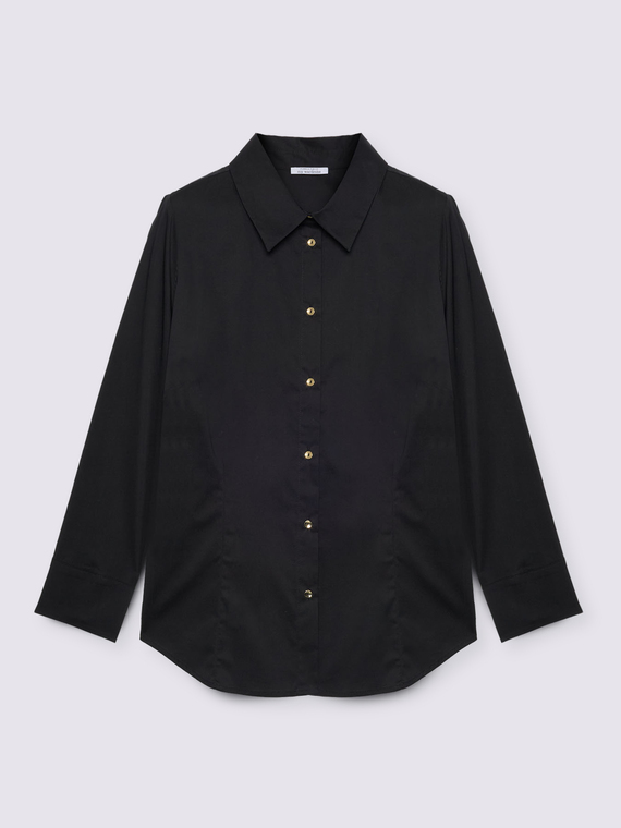 Camisa de algodón elástico