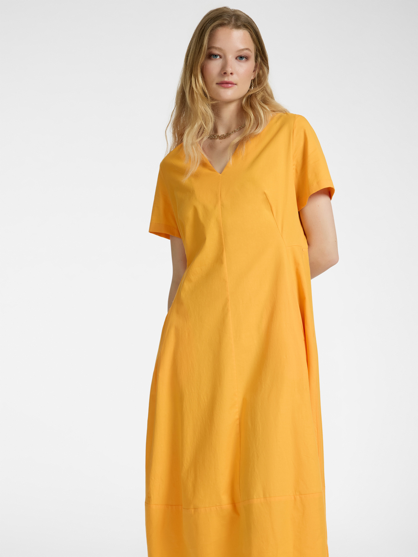Flared cotton dress image number 3