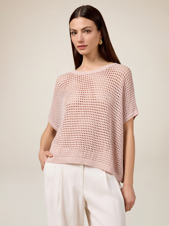 Pulover ajurat din lurex