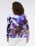 V-neck sweater with all-over floral print image number 1