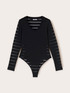 Body in jersey devoré a righe image number 3