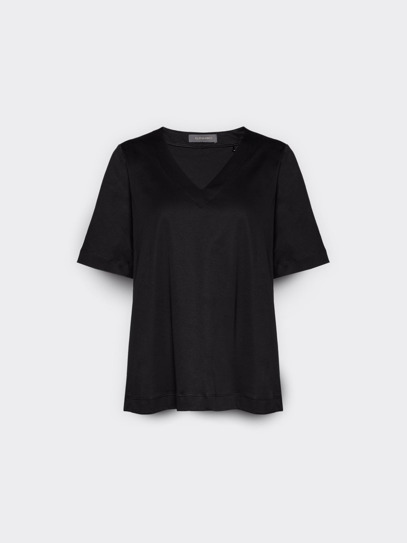 T-Shirt aus Baumwolle mit V-Ausschnitt image number 4