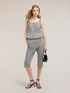Mixed cotton yarn-dyed top with gingham pattern image number 3