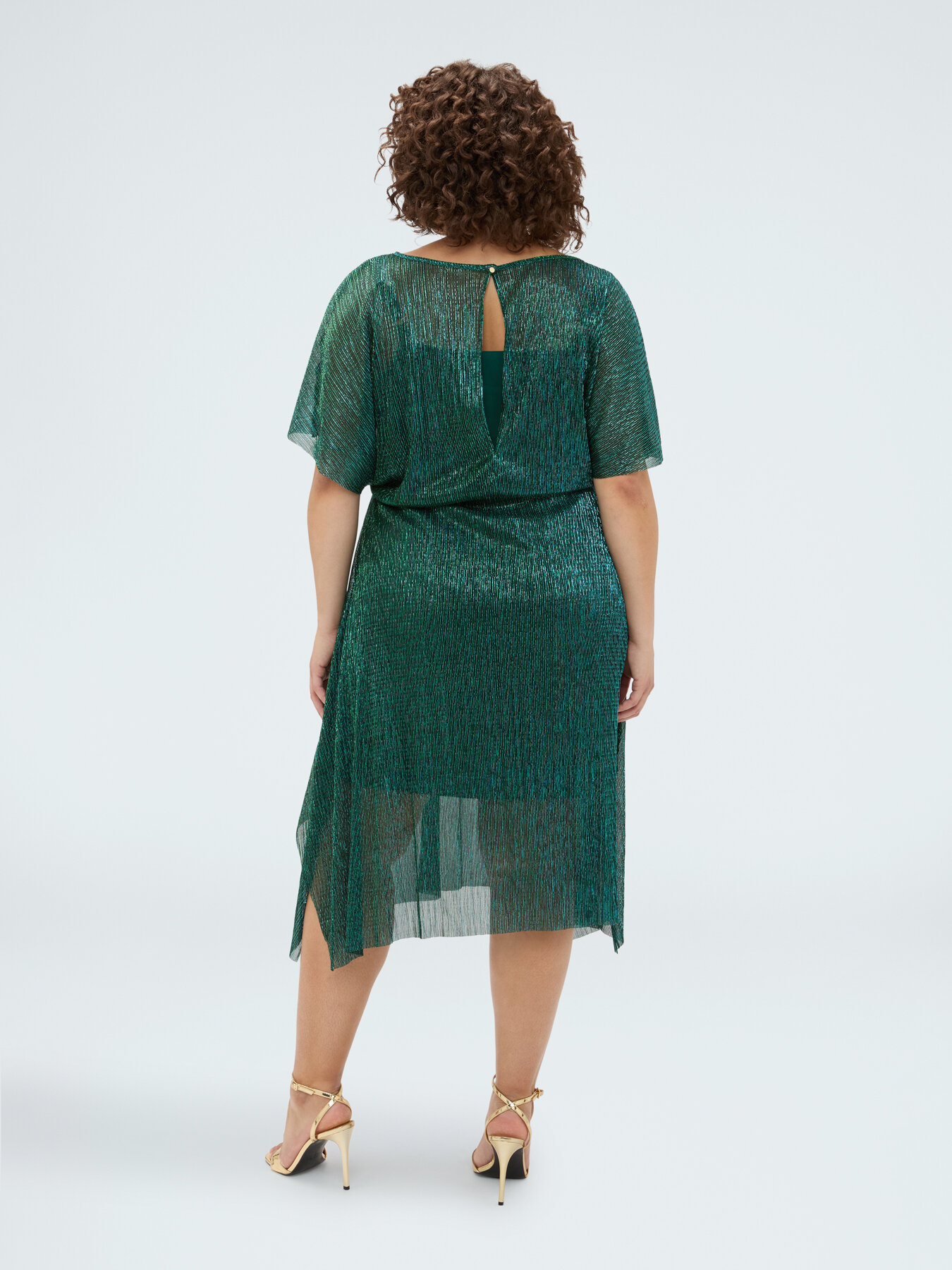 Kleid aus Lurex-Creponne image number 1