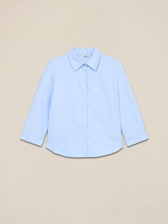 Boxy-Bluse mit Dreiviertelärmeln