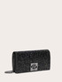 Glittery Coated Fabric Wallet Bag image number 2