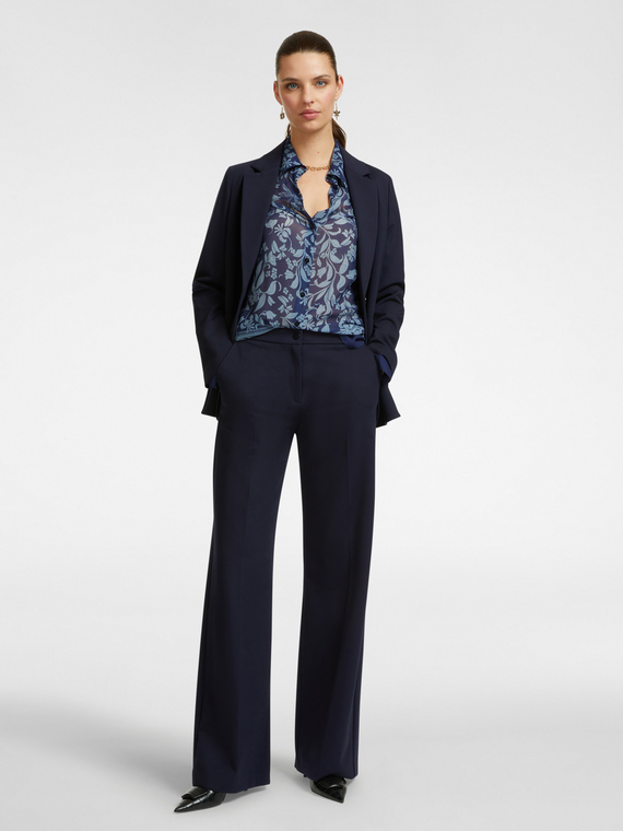 Men's cut Milano knit fabric trousers