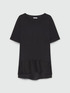 T-shirt boxy in cotone e lino image number 4