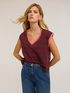 Striped sleeveless T-shirt image number 2