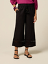 Pantalon en mousseline avec insert en dentelle image number 3
