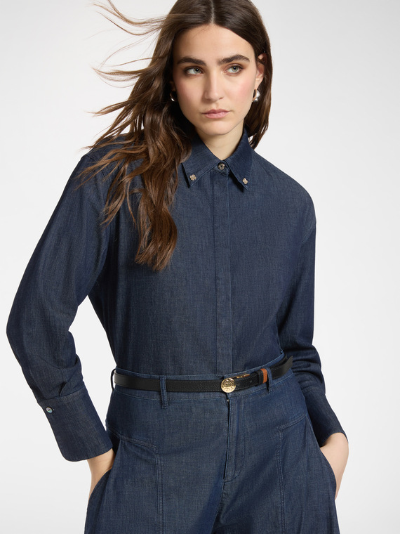 Cintura Monogram  reversibile in pelle