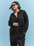 Stretch satin shirt image number 0