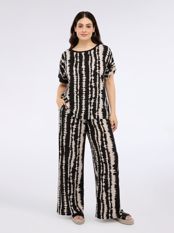 Pantalon imprimé tie dye