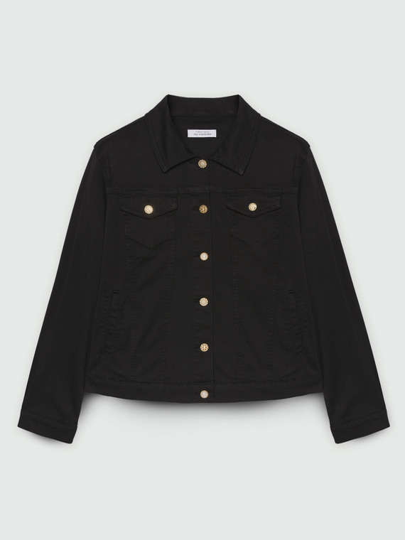 Casual-Blousonjacke mit Knöpfen