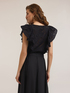 Broderie anglaise blouse with ruffle image number 1