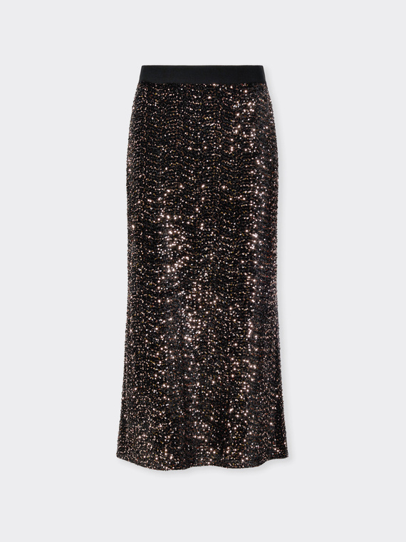 Jupe &agrave; paillettes