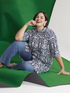 Hemdblusenkleid aus Viskose mit Print image number 0
