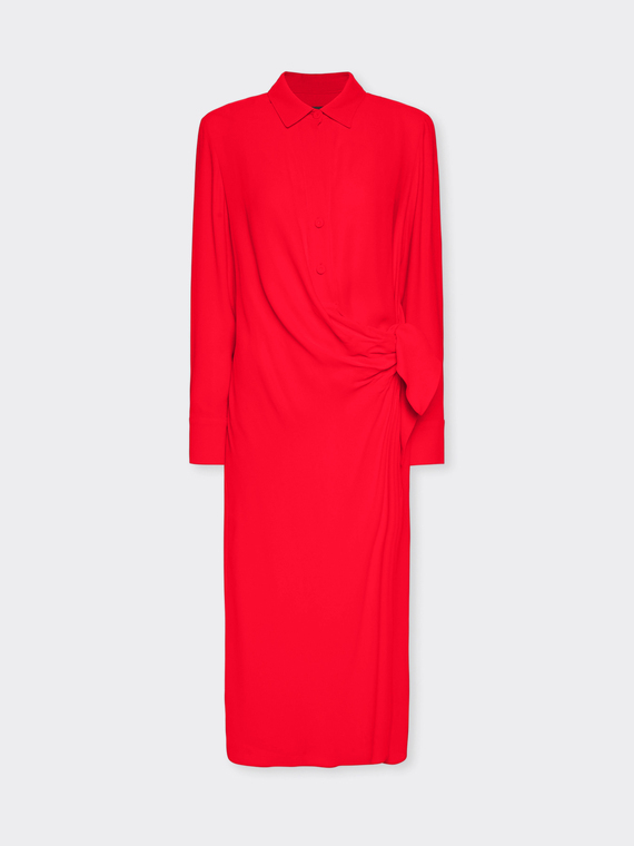 Robe portefeuille en georgette