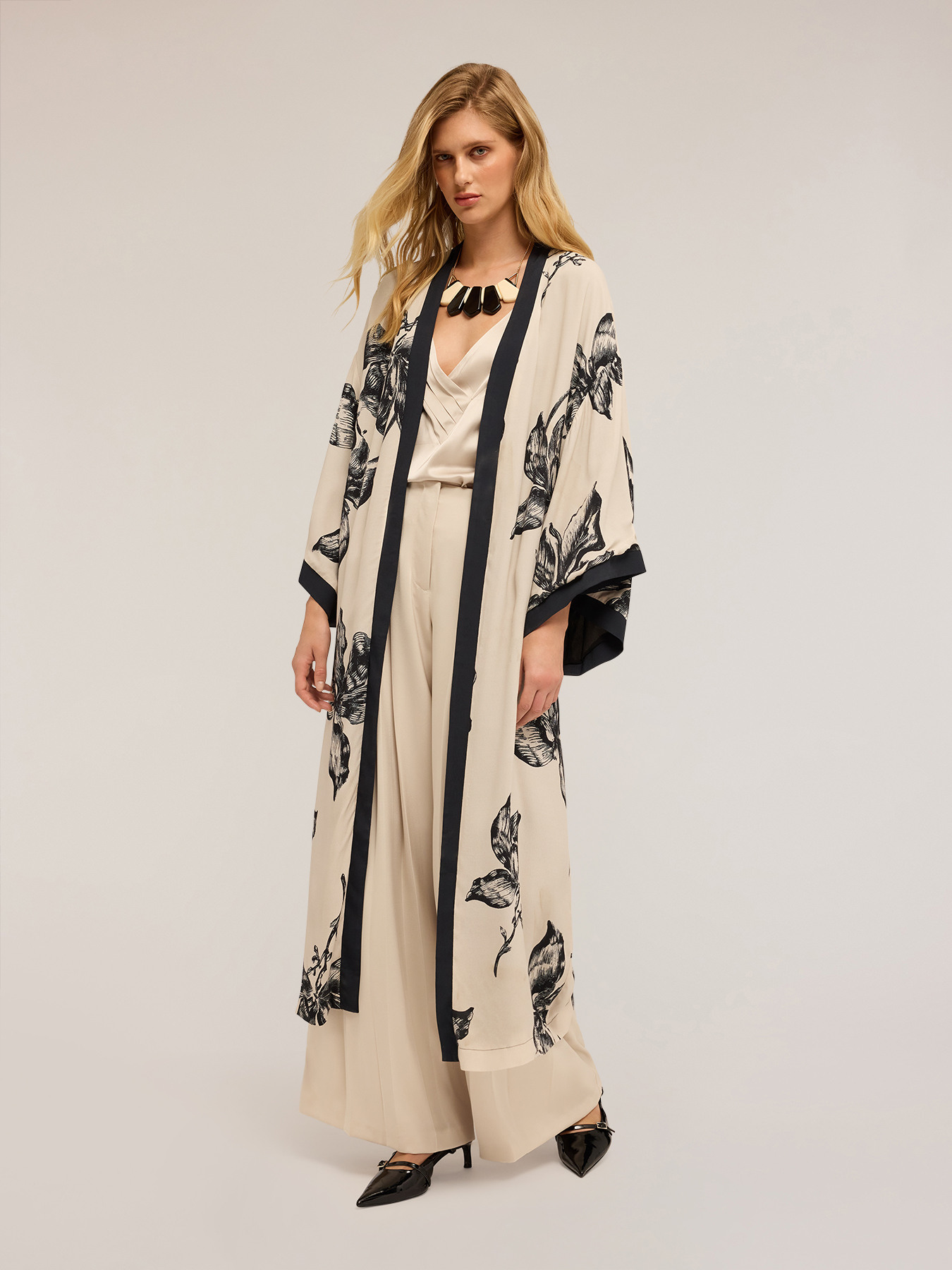 Kimono in viscosa fantasia image number 0