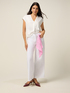 Pantalon palazzo en coton avec bandana image number 0