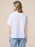 Tricou cu buzunar din denim și paiete image number 1