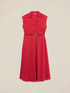 Midikleid aus Popeline mit Gürtel image number 4