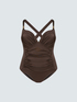 One-piece swimsuit with ruching on the side image number 5