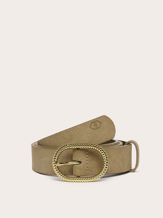 Boho-style leather belt