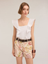 Jersey top with flounce image number 2