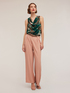 Decò patterned satin top image number 3