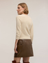 Crew neck sweater in viscose blend image number 1