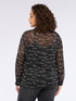 Shirt with lettering print in crinkled fabric image number 1