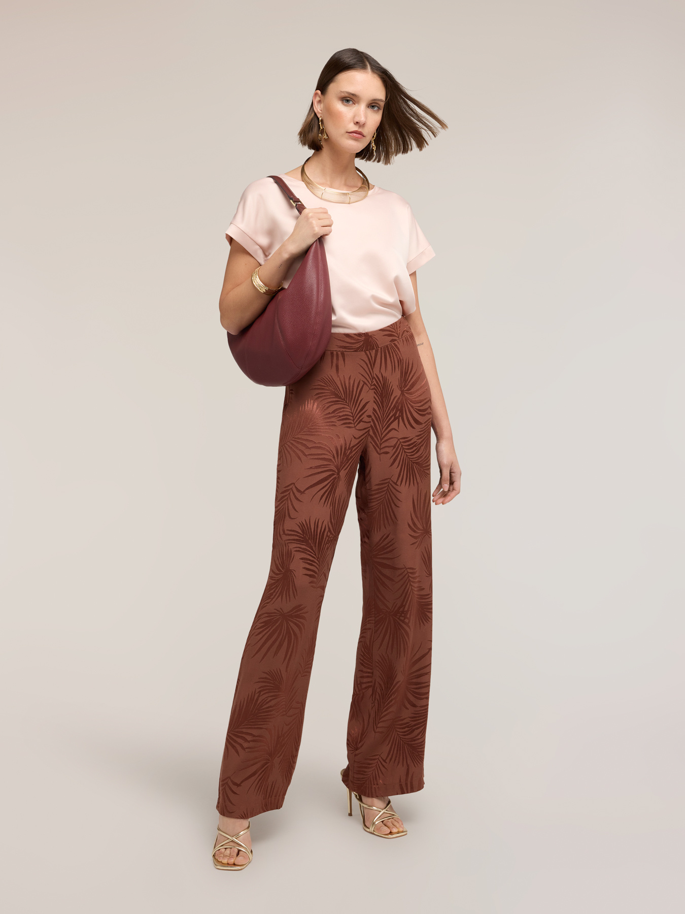 T-shirt bimaterica misto cotone image number 0