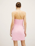 Short bustier dress with jumbo bow image number 1