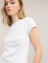 T-shirt with asymmetric side draping image number 2